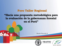 Evaluacion de la Gobernanza Forestal en el Perú