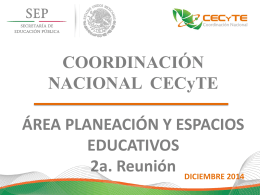 Presentación - Coordinación Nacional CECyTE