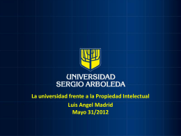 Presentación de PowerPoint - Universidad Sergio Arboleda