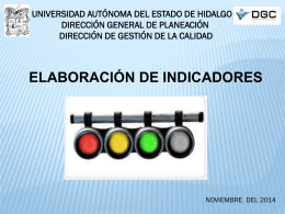 Presentación indicadores - Universidad Autónoma del Estado de