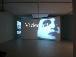 Video arte - arte-estetica