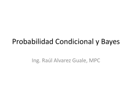 Probabilidad Condiconal y Bayes