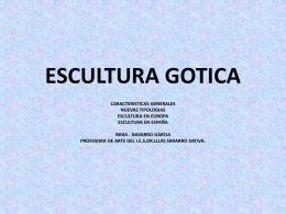 ESCULTURA GOTICA - IES Dr. Lluís Simarro
