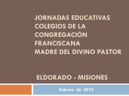 Misiones - Franciscanas