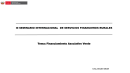 Financiamiento Asociativo Verde. Carlos Sánchez