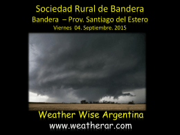 Lluvias? - Sociedad Rural del Sudeste Santiagueño | BANDERA