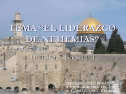 El_liderazgo de Nehemias