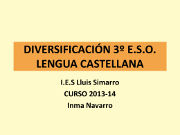 diversificación 3º eso lengua castellana