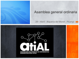 Presentación Asamblea General ATIAL