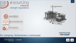 construction - E-Sourcing México
