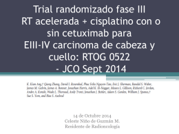 Trial randomizado fase III RT acelerada más cisplatino con o sin