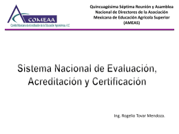 Sistema Nacional de Evaluación, Acreditación y Certificación