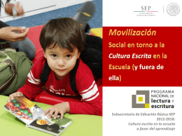 PNLE Movilización Social - Programa Nacional de Lectura