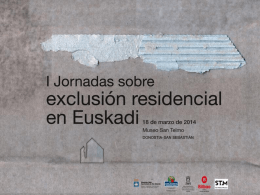 Kale Gorrian - II Jornadas sobre exclusión residencial en Euskadi