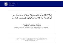 Presentación UCIII - CVN