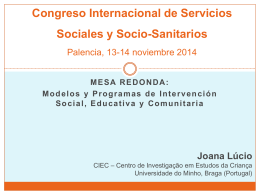 Congreso Internacional de Servicios Sociales y Socio