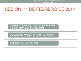 Bancos, Cajas y Cooperativas de Crédito.