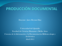 producción documental