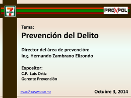 Diapositiva 1 - Cátedra EuroCop de prevención del delito