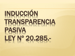 Inducción Transparencia Activa - Ilustre Municipalidad de Chillán