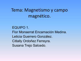 Tema: Magnetismo y campo magnético.