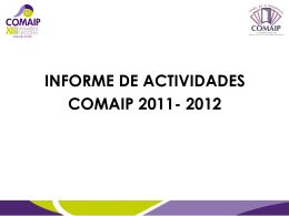 Informe correspondiente al período 2011-2012