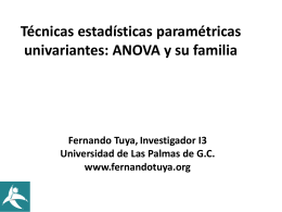 ANOVA - Dr. Fernando Tuya