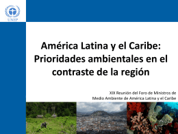 América Latina y el Caribe - Programa de las Naciones Unidas para