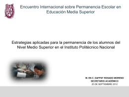 El Modelo educativo institucional del IPN
