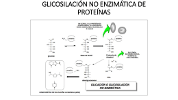 GLICOSILACIÓN NO ENZIMÁTICA DE PROTEÍNAS