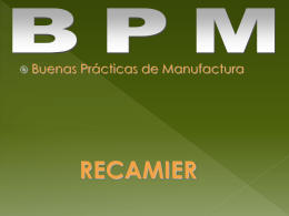 Buenas prácticas de manufactura cosmética (BPM)