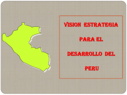 VISION ESTRATEGICA DE PERU