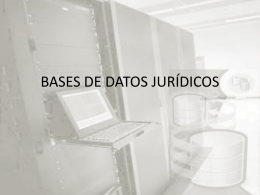 Base de Datos Jurídicas - seminario de filosofia del derecho