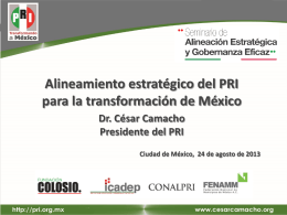 Alineamiento estratégico del PRI para la transformación de México