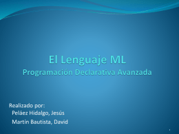 El lenguaje ML - Universidad de Málaga