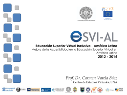 Educación Superior Virtual Inclusiva – América Latina