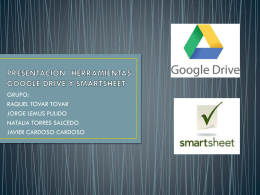 presentacion herramientas google drive y smartsheet