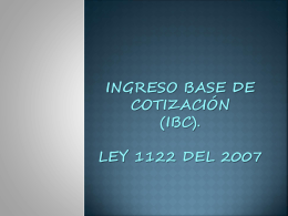Ingreso base de cotización (ibc) (1) (278273)