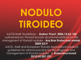 Nódulos tiroideos. Revisión de tema