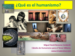 ¿Qué es el humanismo?