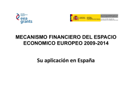 mecanismo financiero del espacio economico europeo 2009-2014