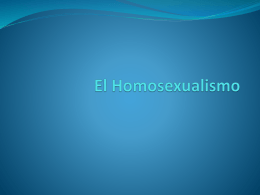 El Homosexualismo