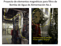 Proyecto de elementos magnéticos para filtro de Bomba de Agua de