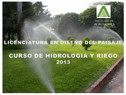 Ciclo Hidrológico201.. - Facultad de Agronomía