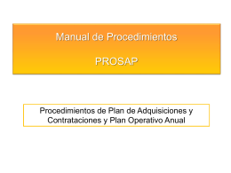 Diapositiva 1 - PROSAP Digital