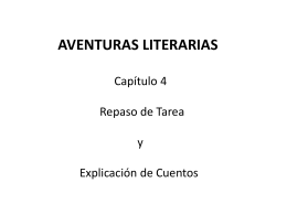 Chapter 4 Aventuras Literarias — Power Point