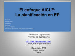 El enfoque AICLE - CIIE-R10