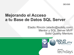 Mejorando el Acceso a tu Base de Datos SQL Server