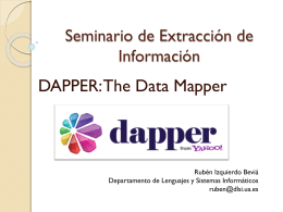 Presentación DAPPER: The Data Mapper
