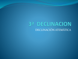 3ª DECLINACION - proyectoedipo